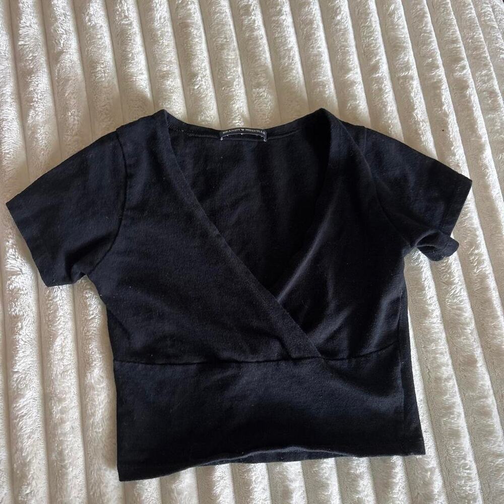 Brandy melville black crop top